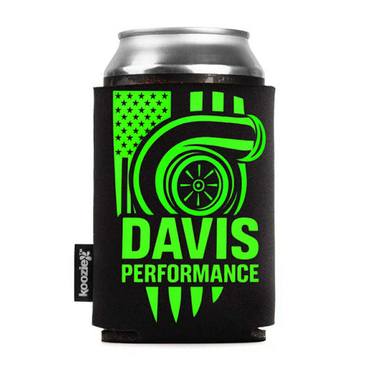 American Flag logo Koozie